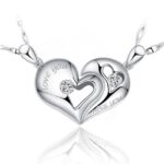 316L Stainless Steel and Titanium 18K Gold Plated Couple Necklaces Jewelry Set M01772