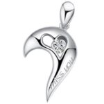 316L Stainless Steel and Titanium 18K Gold Plated Couple Necklaces Jewelry Set M01772