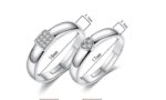 925 Silver Plated Adjustable Austrian Crystal Rings M01947