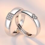 925 Silver Plated Adjustable Austrian Crystal Rings M01947