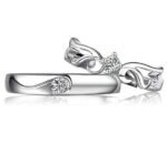 925 Silver Plated Adjustable Austrian Crystal Rings M01954
