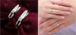 925 Silver Plated Couple Adjustable Rings M01610