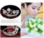 925 Silver Plated Zircon Stones Couple Rings M01596