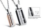Korean Couple Titanium Steel CZ Diamond Inlaid Necklaces M01248