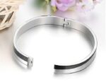 Lovers Gift Titanium Stainless Steel Couple Bangles M01351