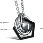 Lover's Gift Titanium Stainless Steel Couple Necklaces M01363
