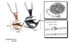 Lovers Gift Titanium Stainless Steel Couple Necklaces M01381