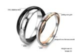 Lovers Gift Titanium Stainless Steel Couple Rings M01349