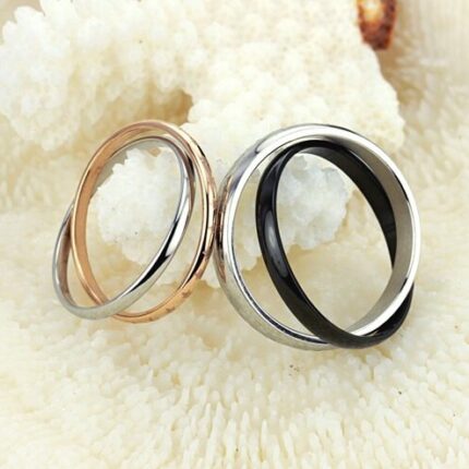 Lovers Gift Titanium Stainless Steel Couple Rings M01349