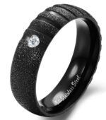 Lovers Gift Titanium Stainless Steel Couple Rings M01353
