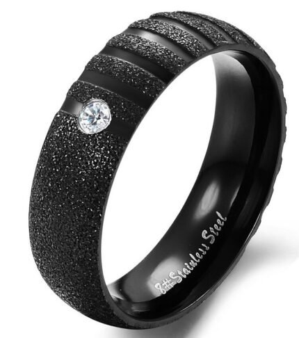 Lovers Gift Titanium Stainless Steel Couple Rings M01353