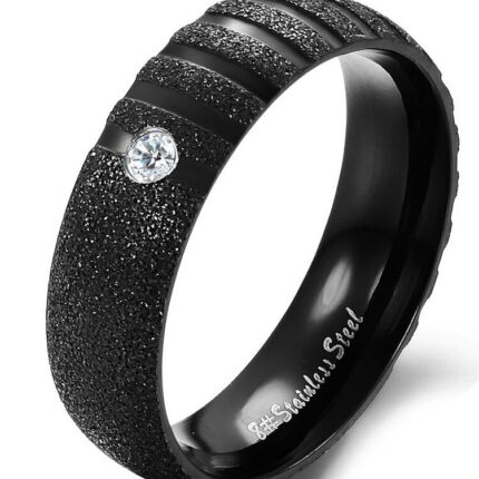 Lovers Gift Titanium Stainless Steel Couple Rings M01353