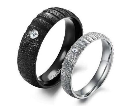 Lovers Gift Titanium Stainless Steel Couple Rings M01353