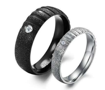 Lovers Gift Titanium Stainless Steel Couple Rings M01353