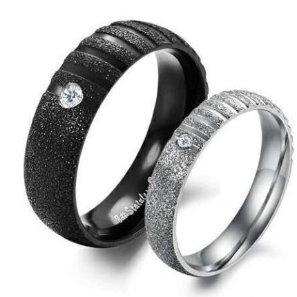 Lovers Gift Titanium Stainless Steel Couple Rings M01353