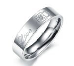 Lovers Gift Titanium Stainless Steel Couple Rings M01380