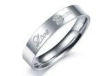 Lovers Gift Titanium Stainless Steel Couple Rings M01380