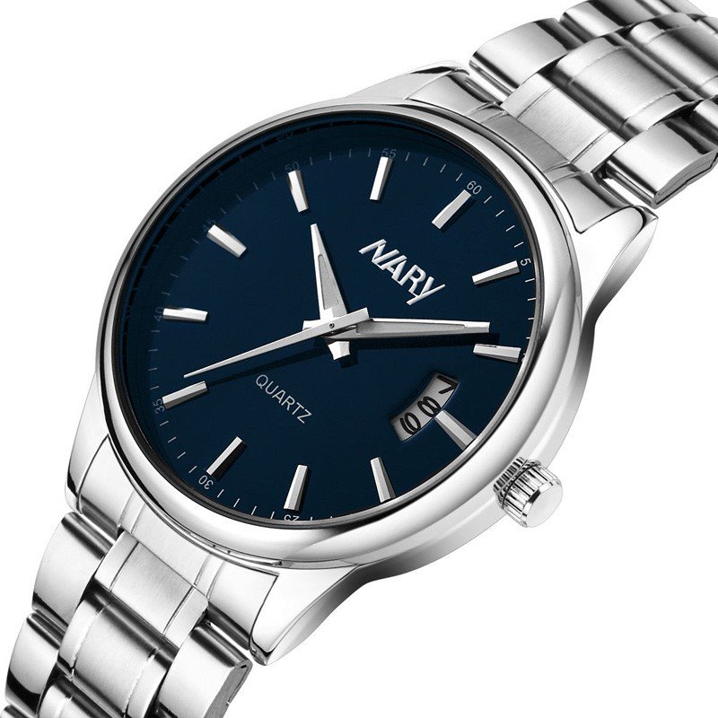 Nary Stainless Steel Original Blue Watch M01837