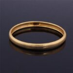 316L Stainless Steel 18K Real Gold Plated Nickel Free Bangle M01578