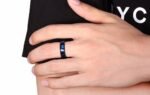 316L Stainless Steel Titanium Plated Men Ring M01724