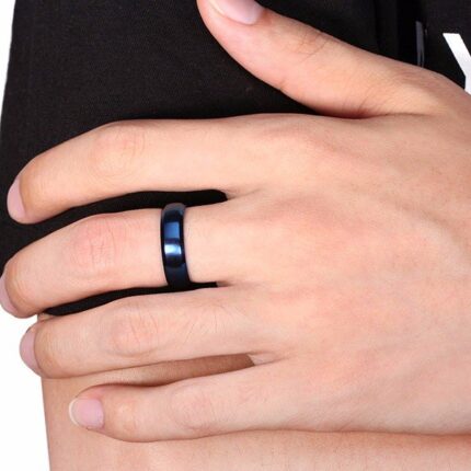 316L Stainless Steel Titanium Plated Men Ring M01724