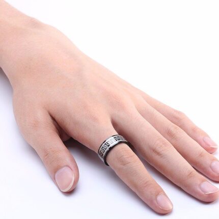 316L Stainless Steel Titanium Plated Men Ring M01729