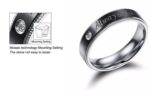 316L Stainless Steel Titanium Plated Men Size 8 Ring M01792