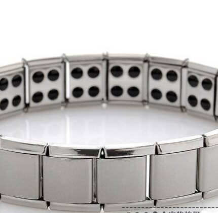 316L Titanium Steel Never Fade Germanium Power Balance Bracelet M00894
