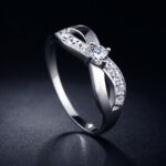925 Silver Plated Austrian Crystal Ring M01698