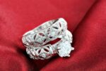 925 Silver Plated Austrian Crystal Ring M01702