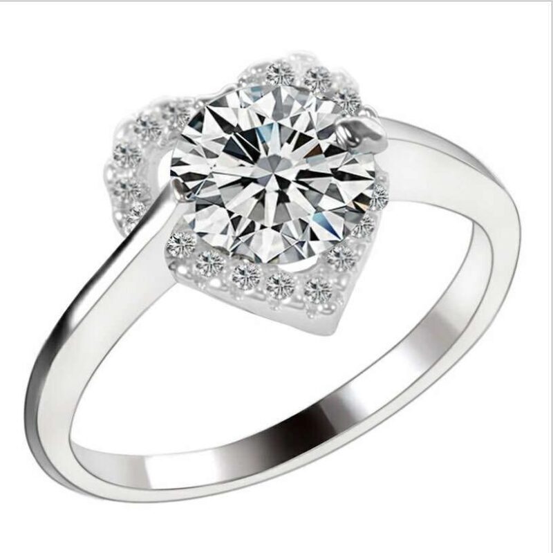 925 Silver Plated Austrian Crystal Ring M01706