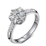 925 Silver Plated Austrian Crystal Ring M01713