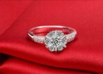 925 Silver Plated Austrian Crystal Ring M01713