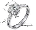 925 Silver Plated Austrian Crystal Ring M01713