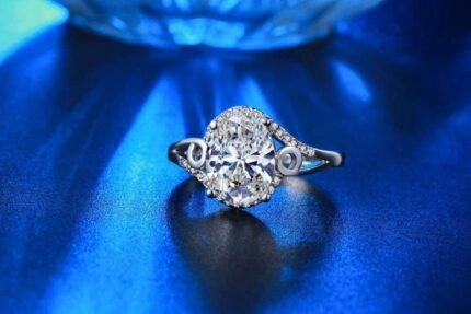 925 Silver Plated Austrian Crystal Ring M01715