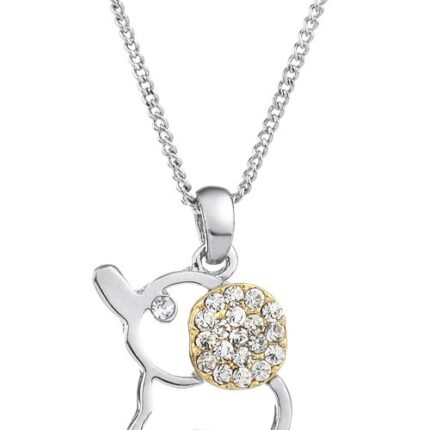 925 Silver Plated Original Swarovski Elephant Necklace M02120