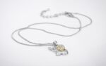 925 Silver Plated Original Swarovski Elephant Necklace M02120