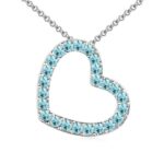 925 Silver Plated Rhinestones Necklace M02031