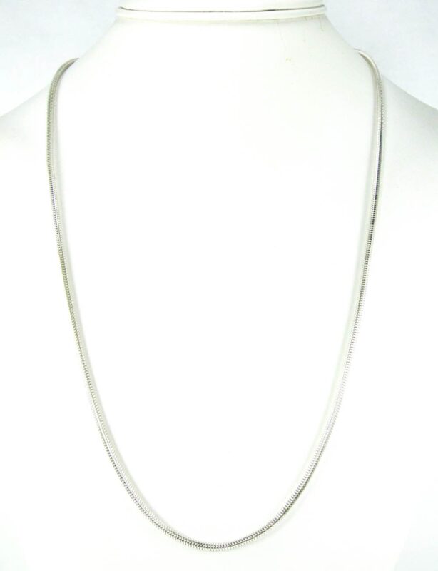 925 Silver Plated Snake 24 inch Chain M01518