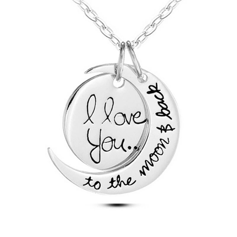 925 Silver Plated Stainless Steel I LOVE YOU Necklace M02125