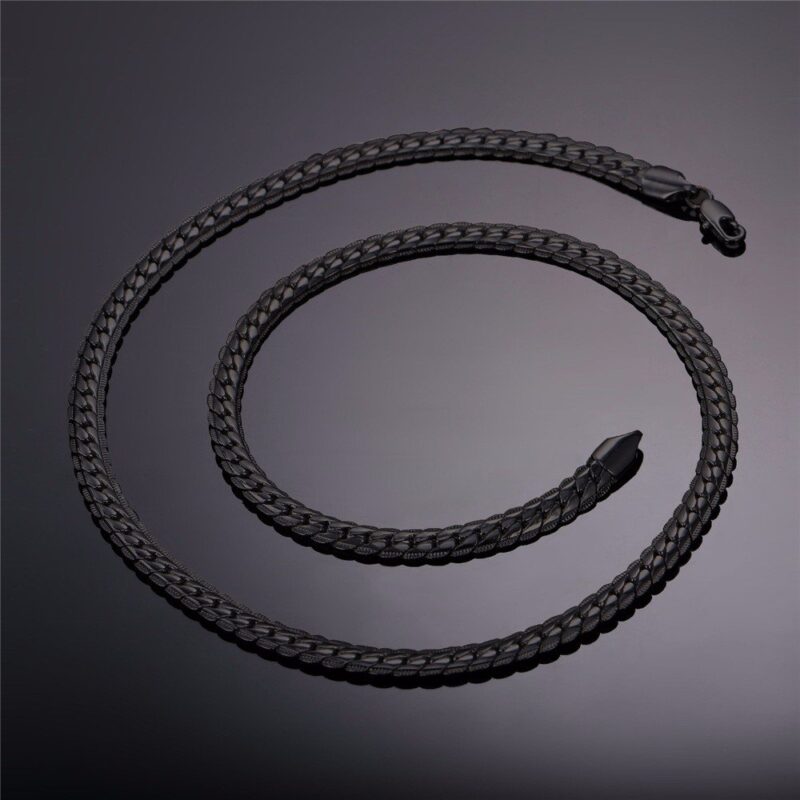 Black Gun Plated Environmental Friendly Copper Alloy Jewelry Set M01809
