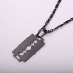 Black Gun Plated Environmental Friendly Copper Alloy Necklace M01905