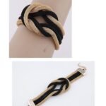 Fashion Chunky Black Multilayer Bracelet M01365