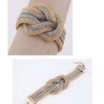Fashion Chunky Silver Multilayer Bracelet M01366