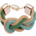 Fashion Gold Plated Green Bracelet M01515