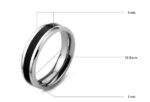 Lovers Gift Titanium Stainless Steel Couple Rings M01360