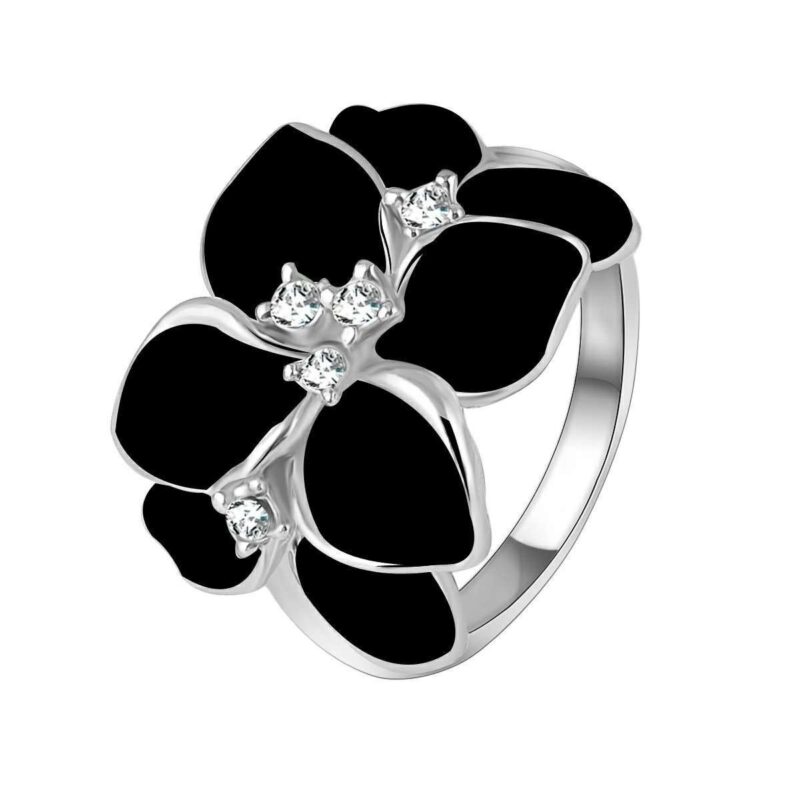 Platinum Plated 3 Times Austrian Crystal Enamel Jewellery Set M01451