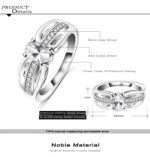 Platinum Plated Austrian Crystal Ring M01925
