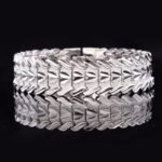 Platinum Plated Environmental Friendly Copper Alloy Bracelet M01638