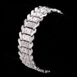 Platinum Plated Environmental Friendly Copper Alloy Bracelet M01638